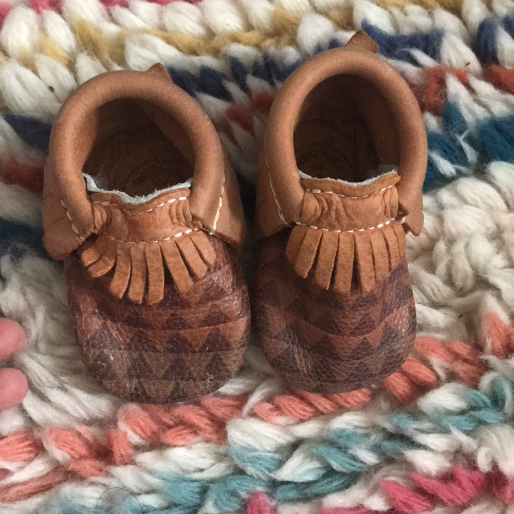 Freshly picked baby moccasins size 1